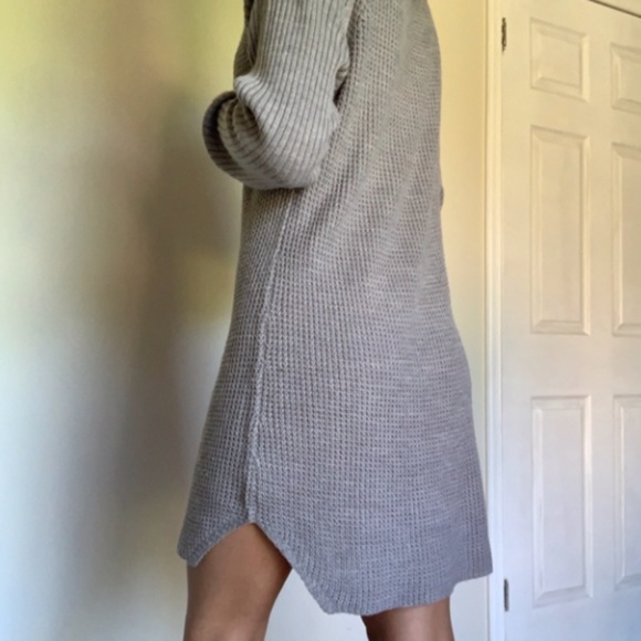 Mendocino Grey Knit Sweater Dress - Picture 3 of 3